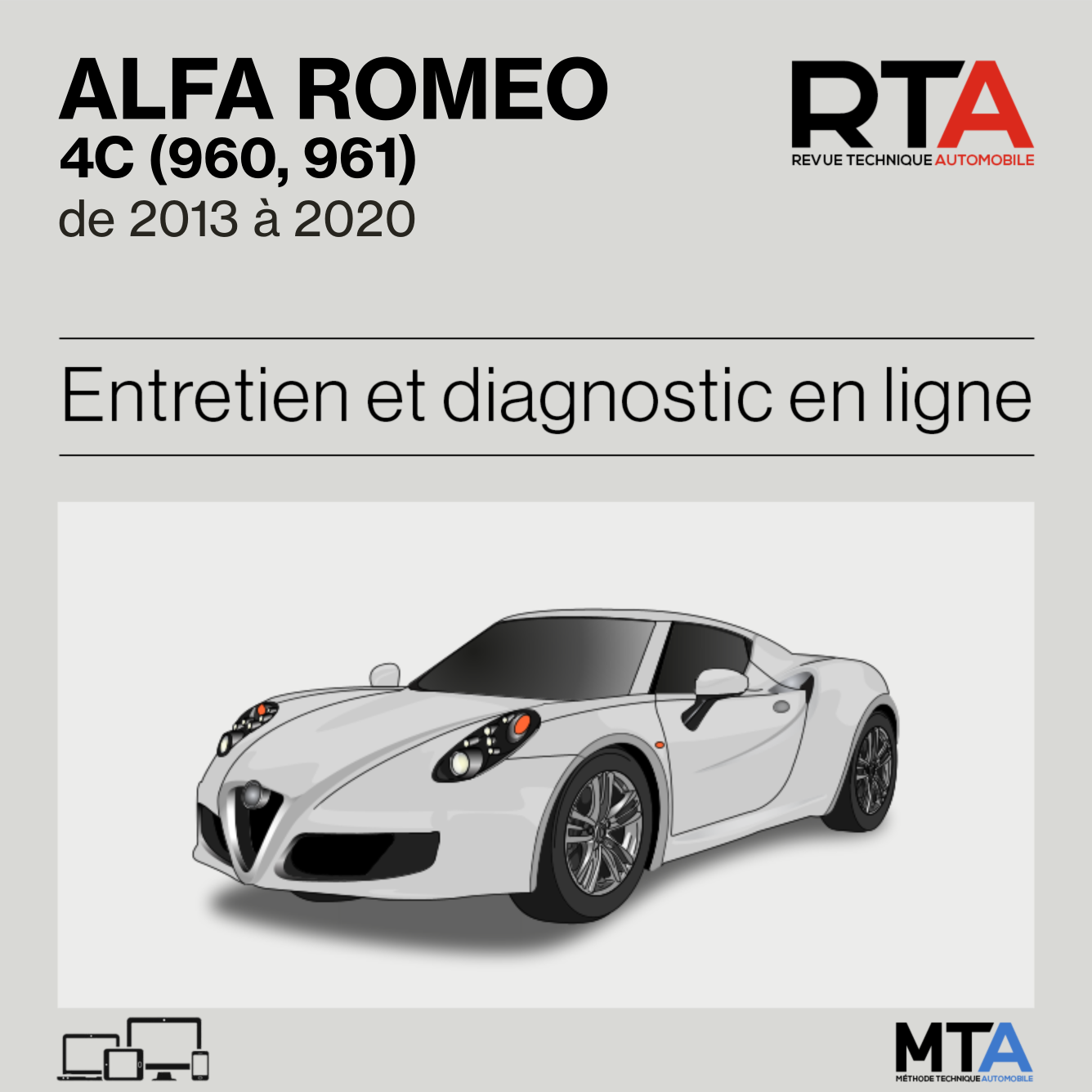 Alfa Romeo 4C (960, 961) de 2013 à 2020