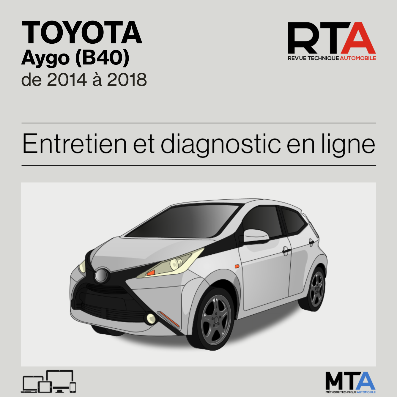Toyota Aygo (B40) de 2014 à 2018