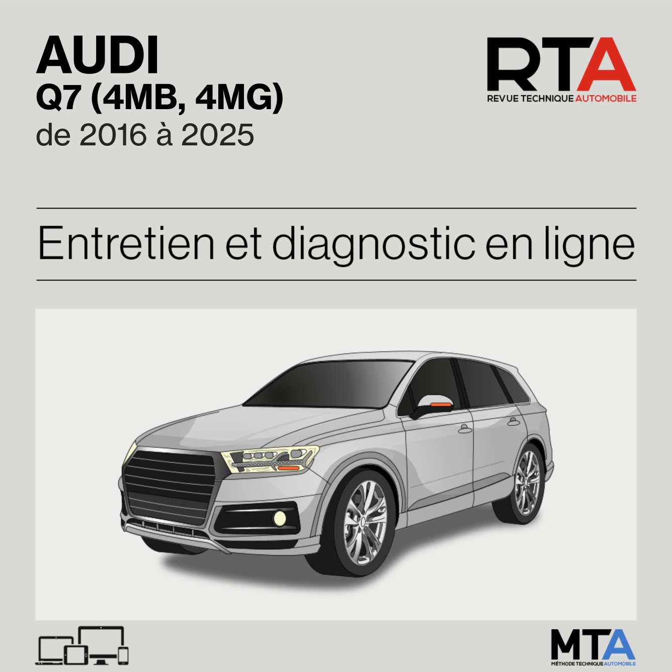 Audi Q7 (4MB, 4MG) de 2016 à 2025