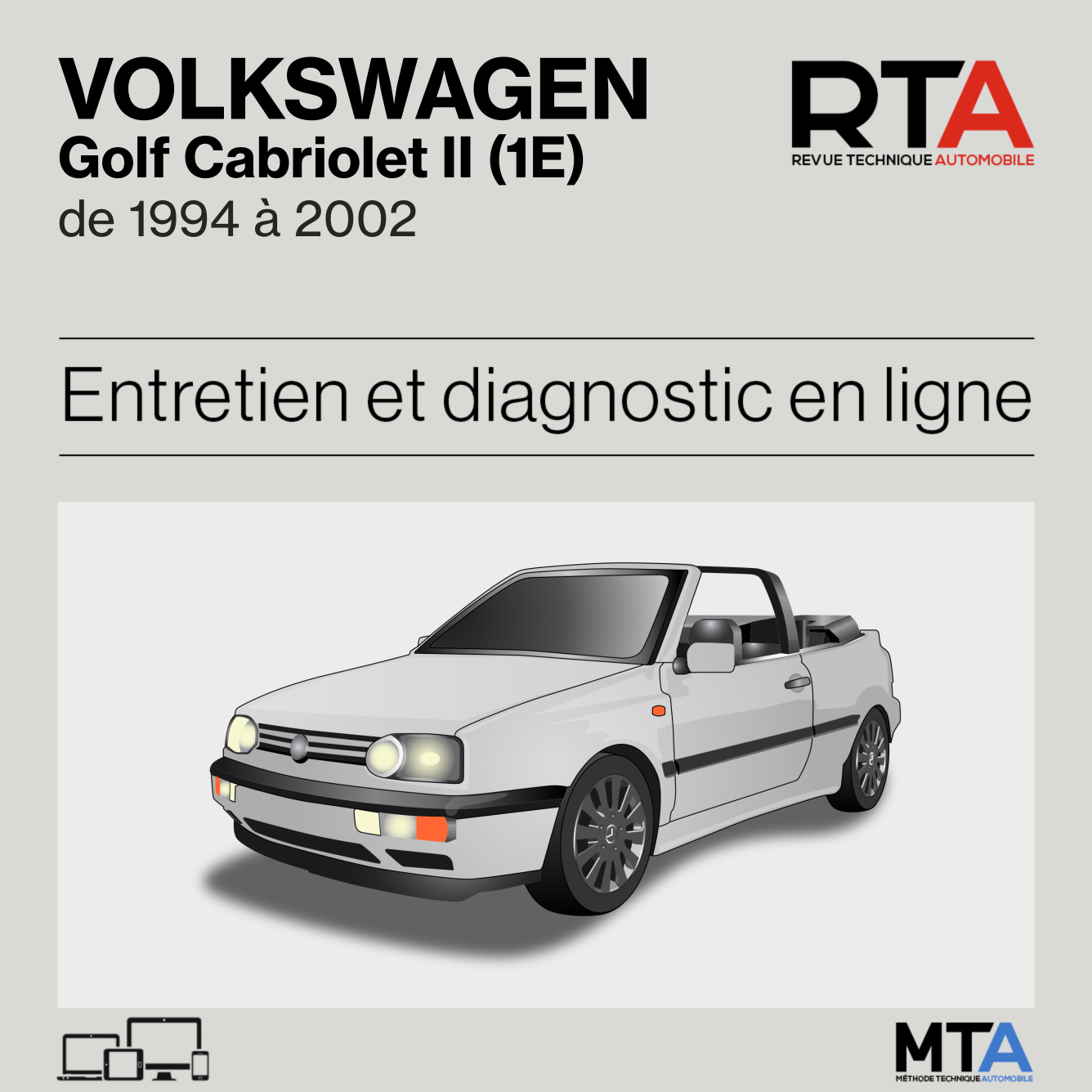 Volkswagen Golf Cabriolet II (1E) de 1994 à 2002