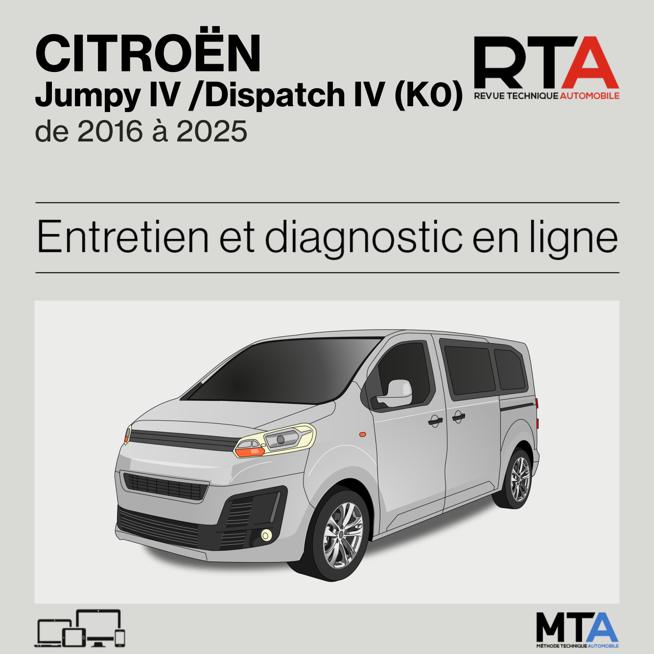 Citroen Jumpy IV /Dispatch IV (K0) de 2016 à 2025