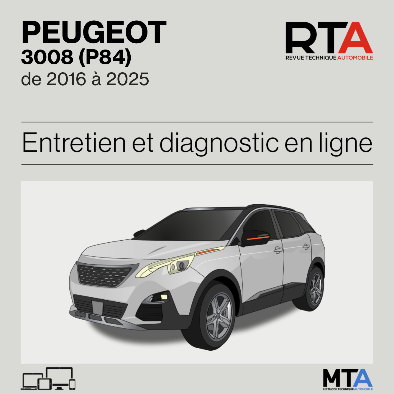 Peugeot 3008 (P84) de 2016 à 2025