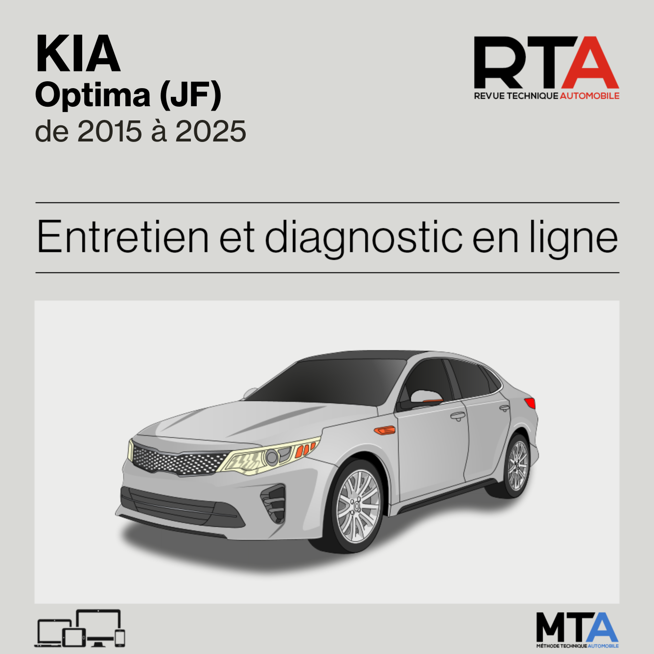 Kia Optima (JF) de 2015 à 2025