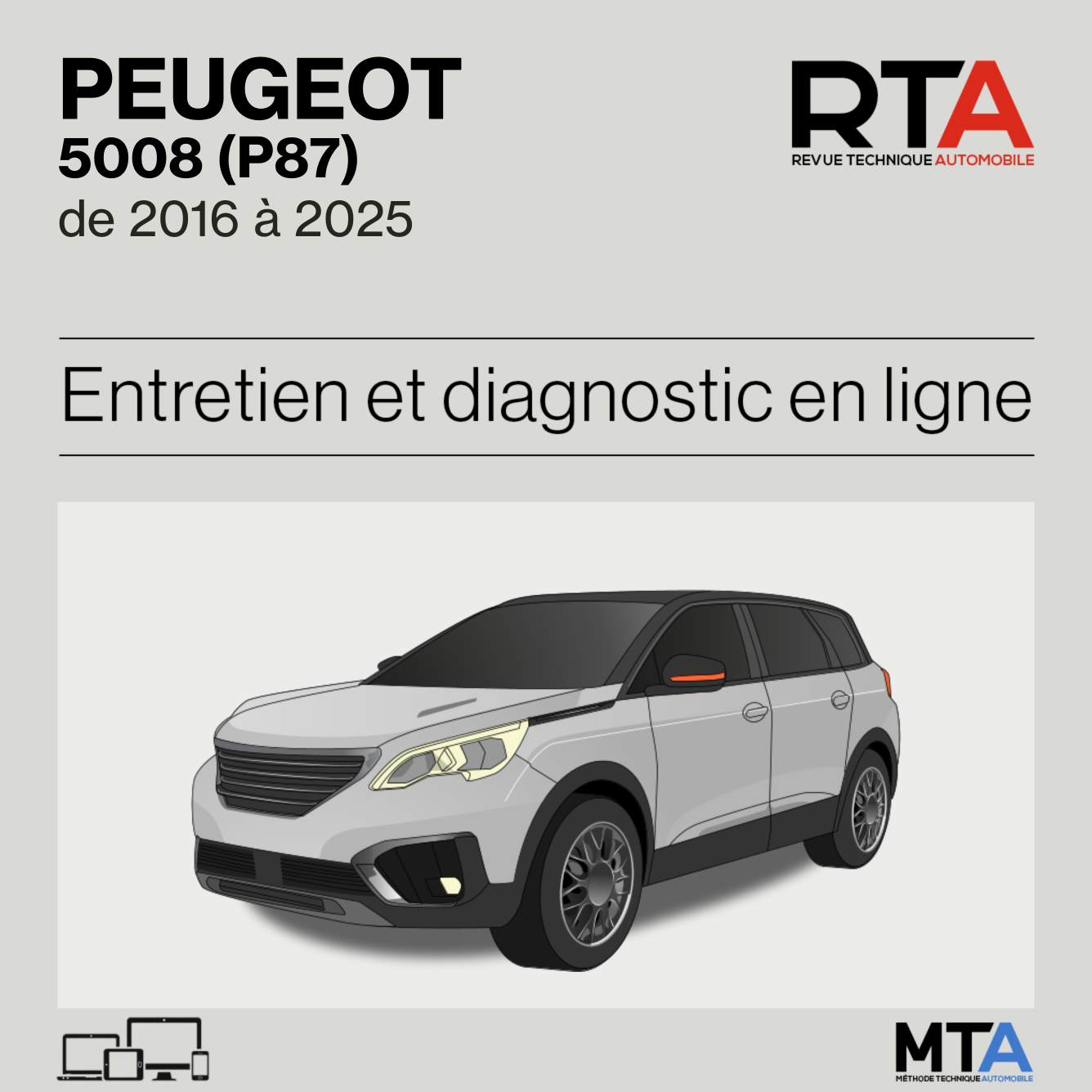 Peugeot 5008 (P87) de 2016 à 2025