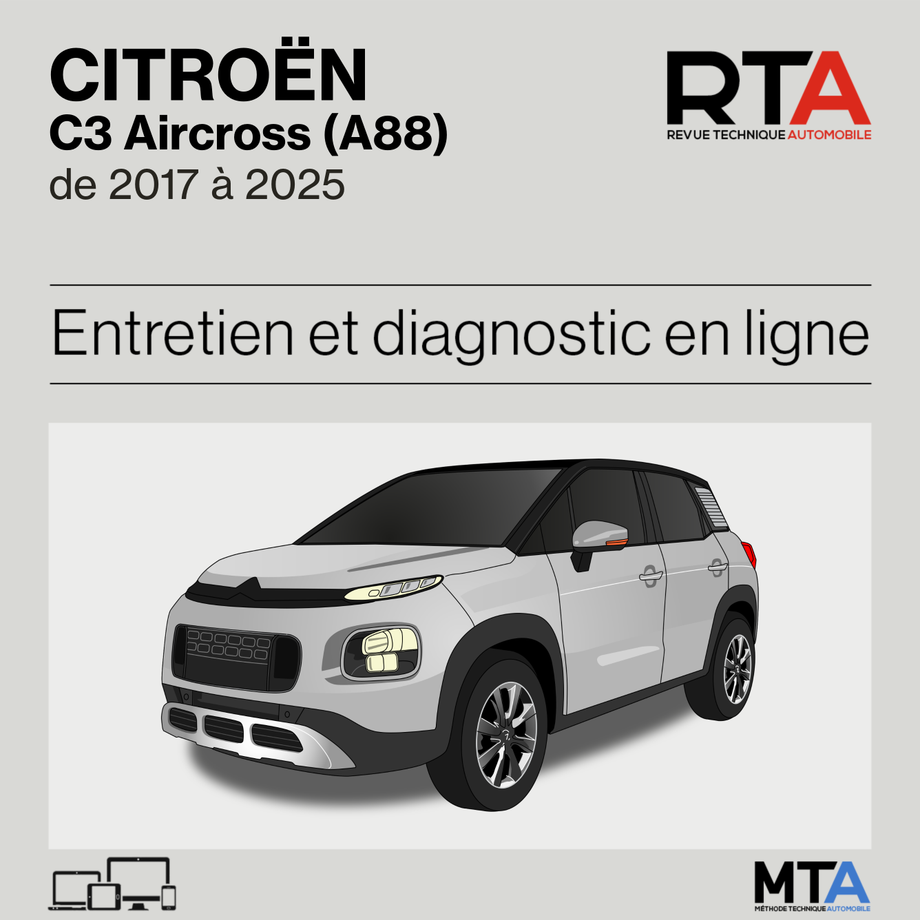 Citroen C3 Aircross (A88) de 2017 à 2025