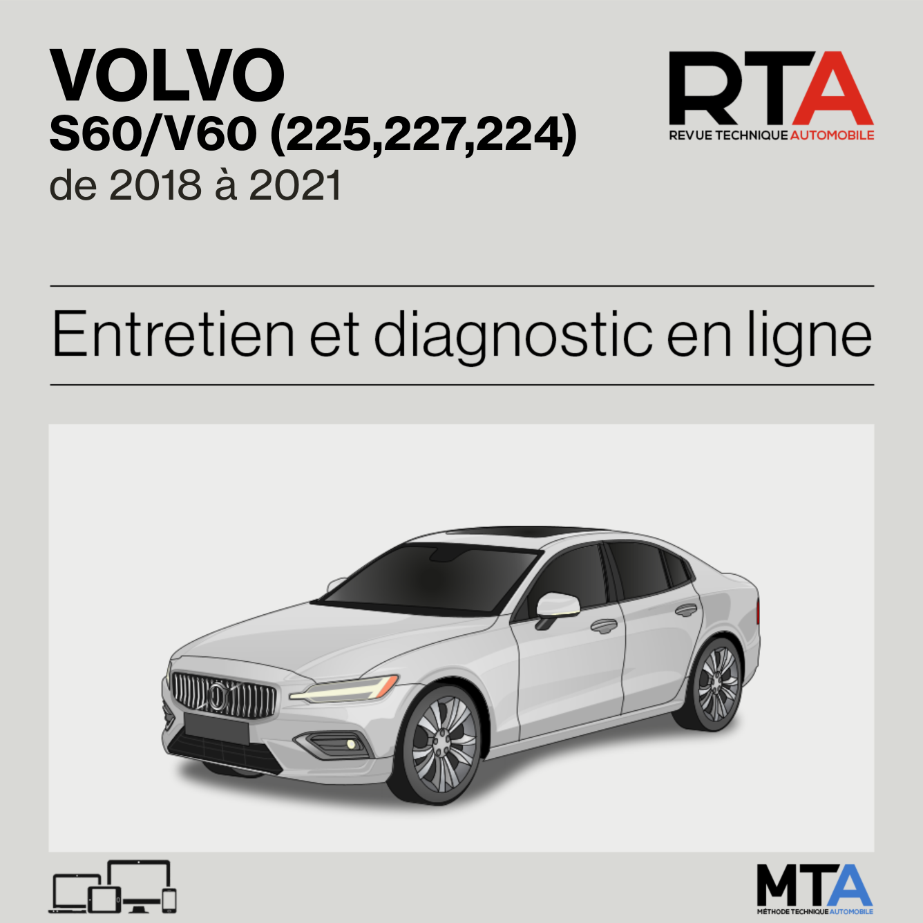 Volvo S60/V60 (225,227,224) de 2018 à 2021