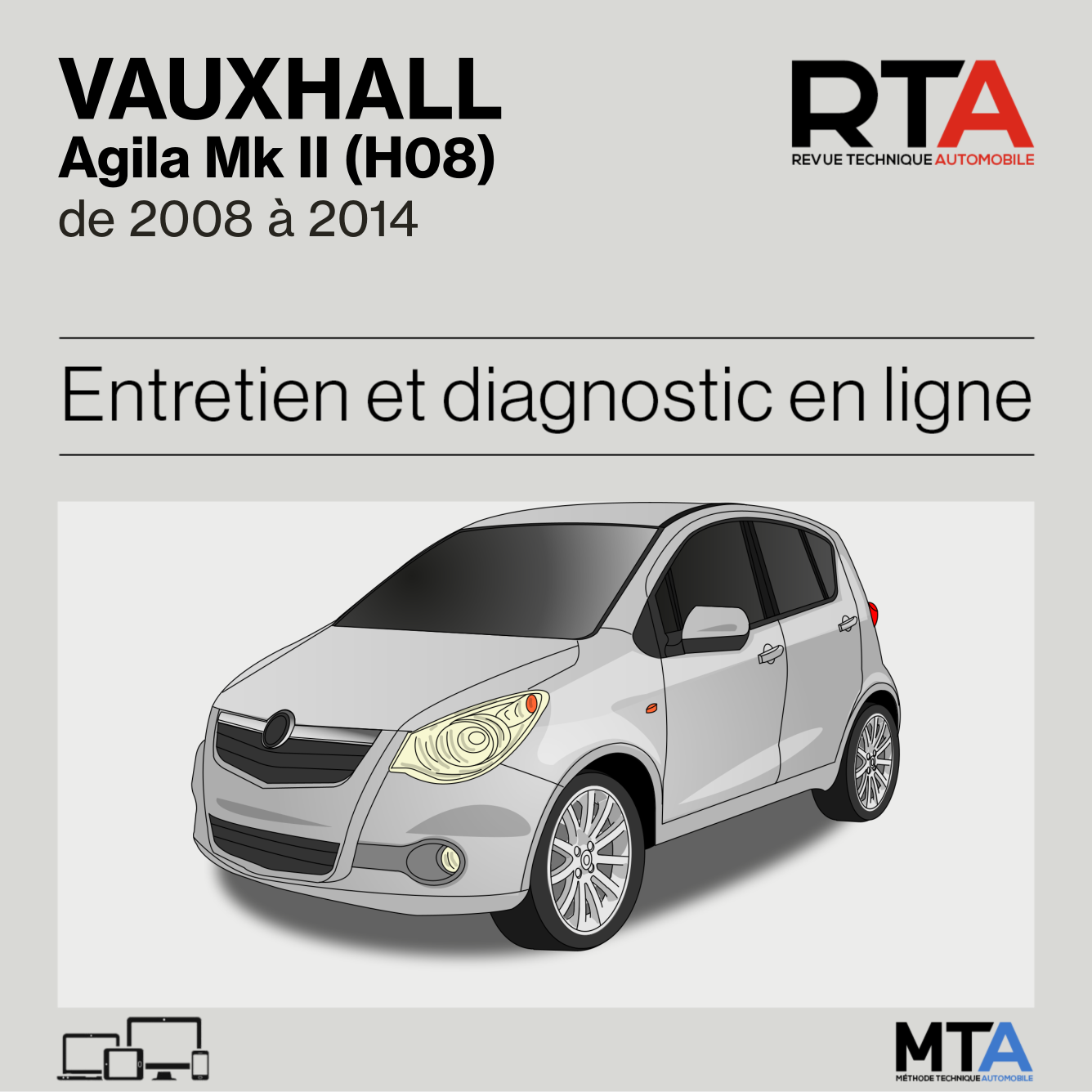 Vauxhall Agila Mk II (H08) de 2008 à 2014