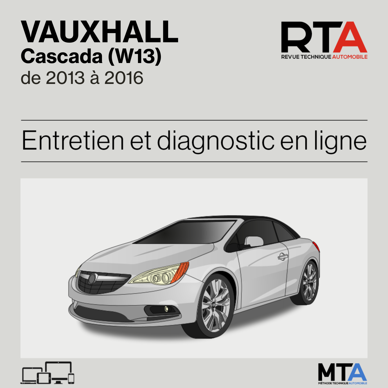 Vauxhall Cascada (W13) de 2013 à 2016