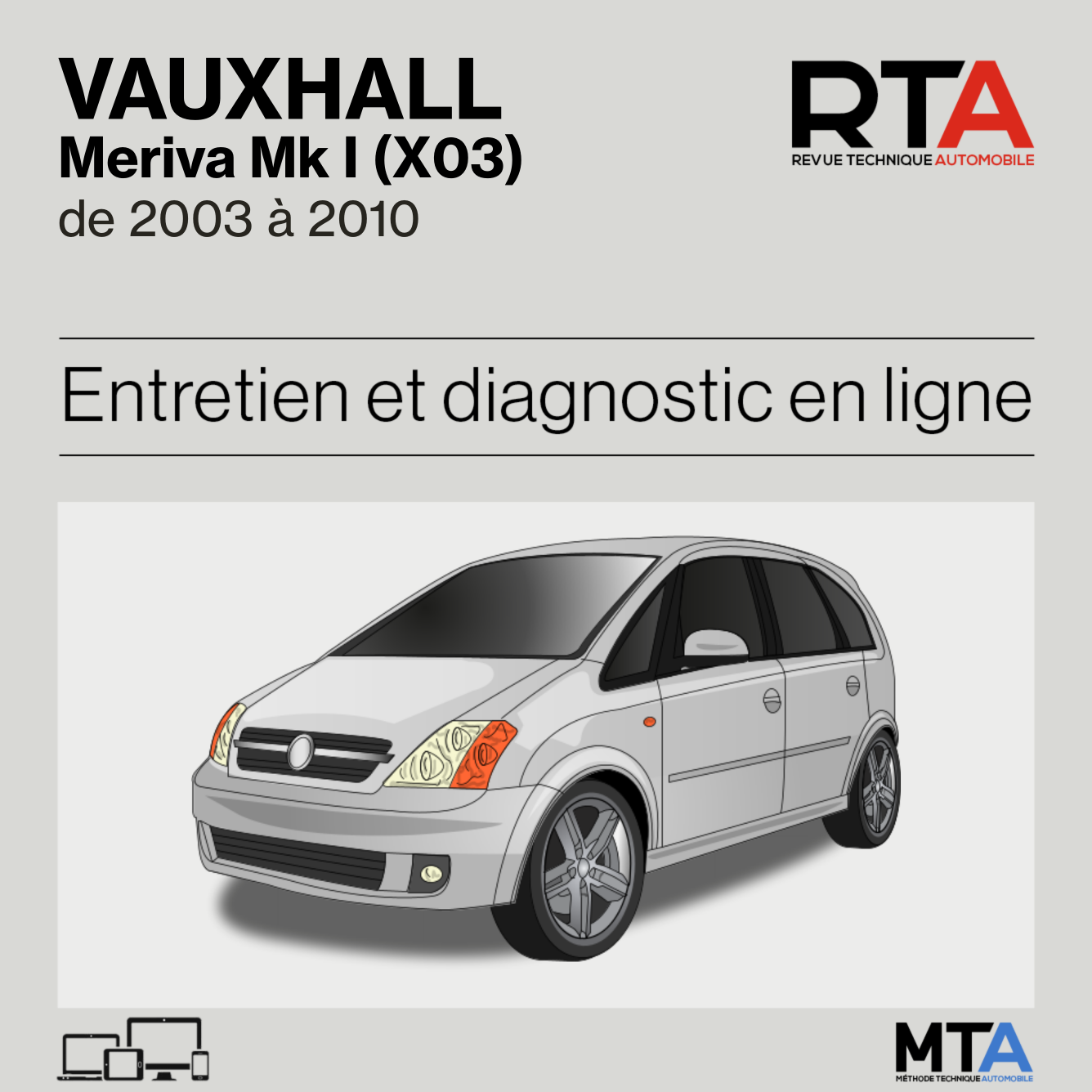 Vauxhall Meriva Mk I (X03) de 2003 à 2010