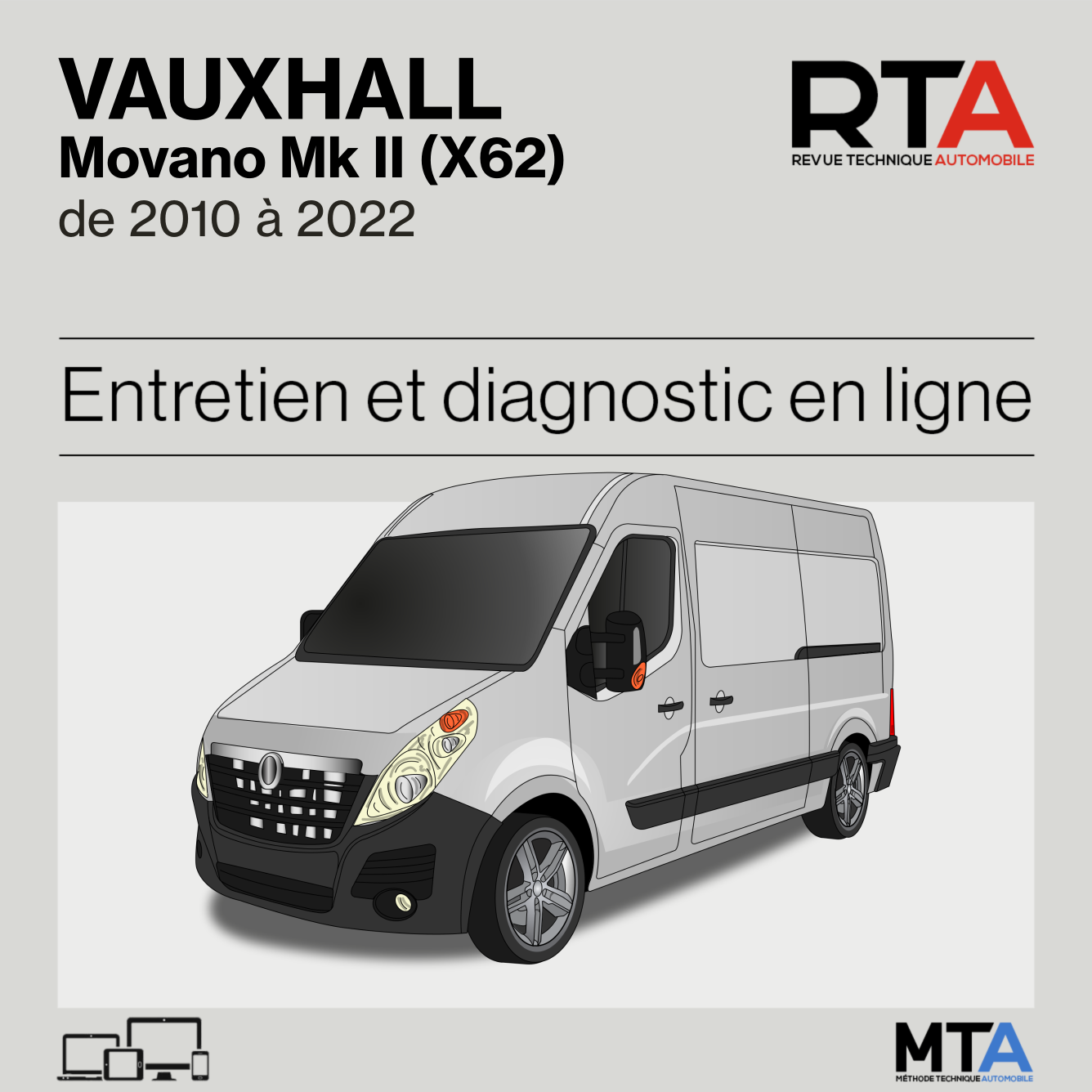 Vauxhall Movano Mk II (X62) de 2010 à 2022