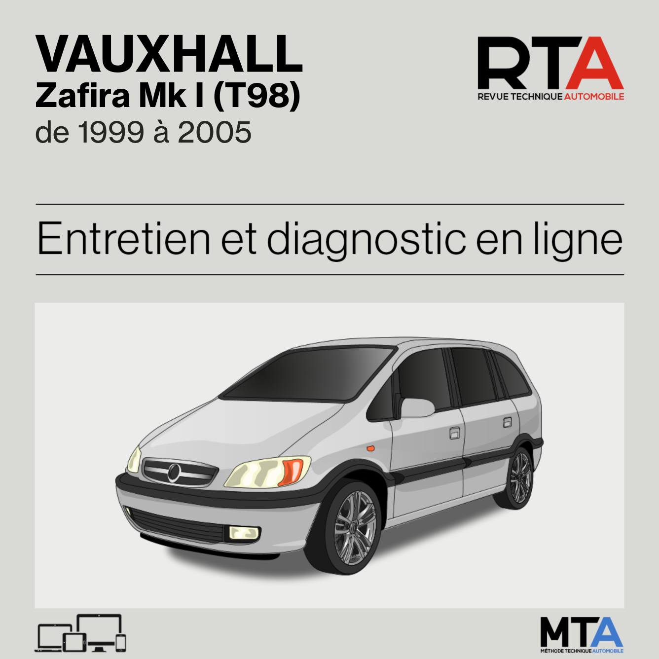 Vauxhall Zafira Mk I (T98) de 1999 à 2005