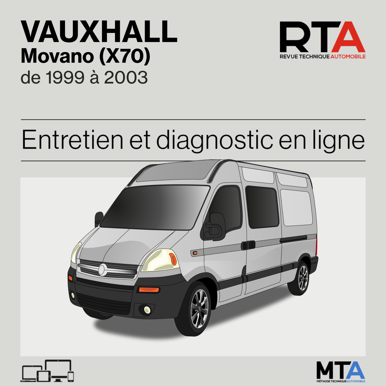 Vauxhall Movano (X70) de 1999 à 2003