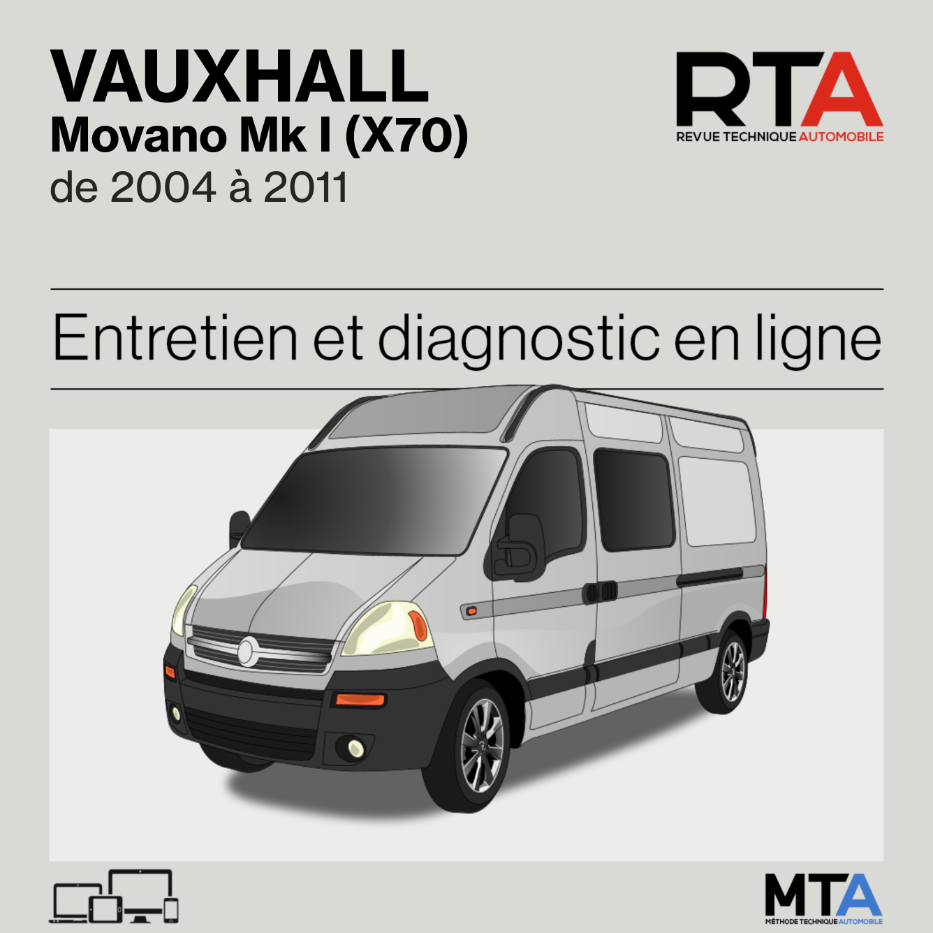 Vauxhall Movano Mk I (X70) de 2004 à 2011