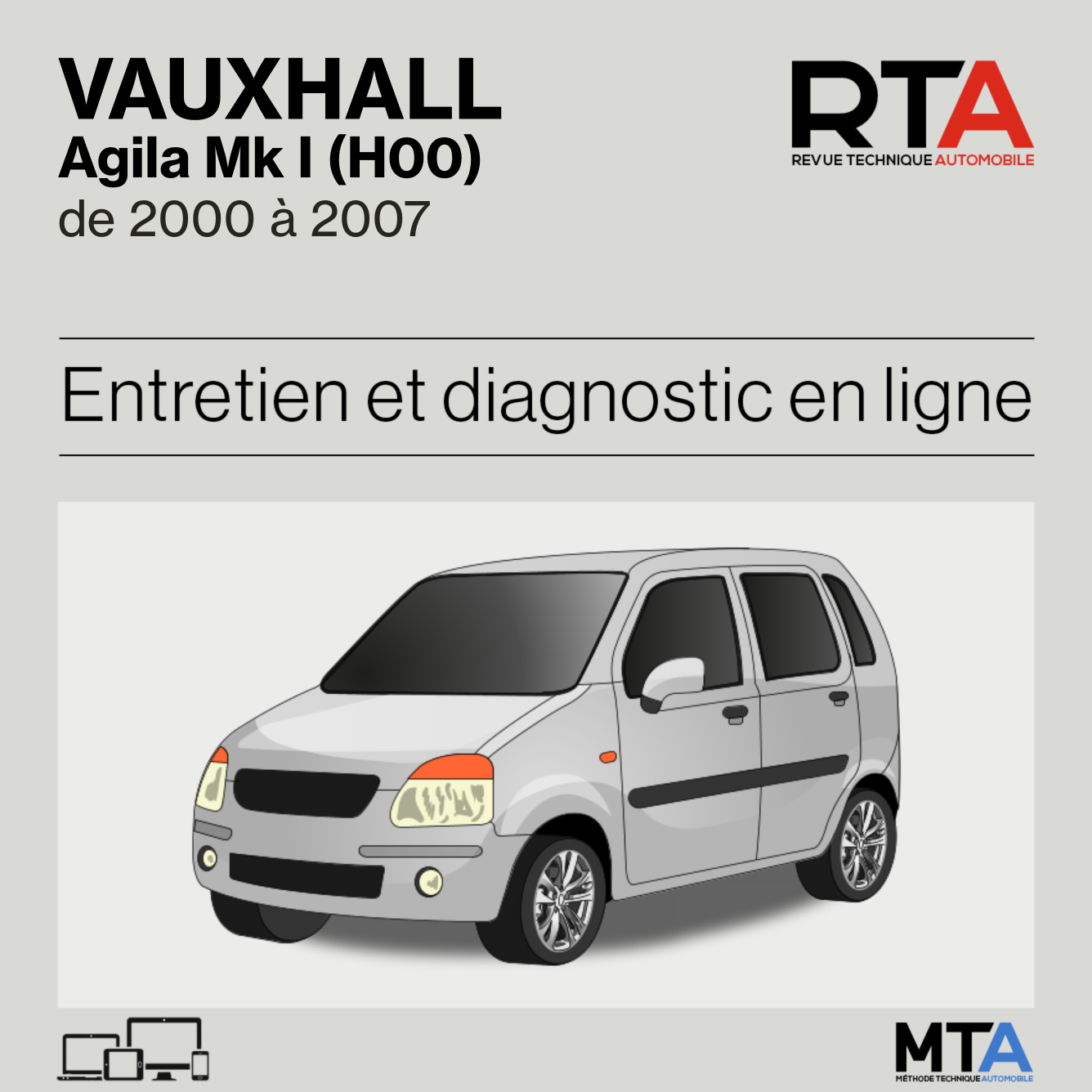 Vauxhall Agila Mk I (H00) de 2000 à 2007