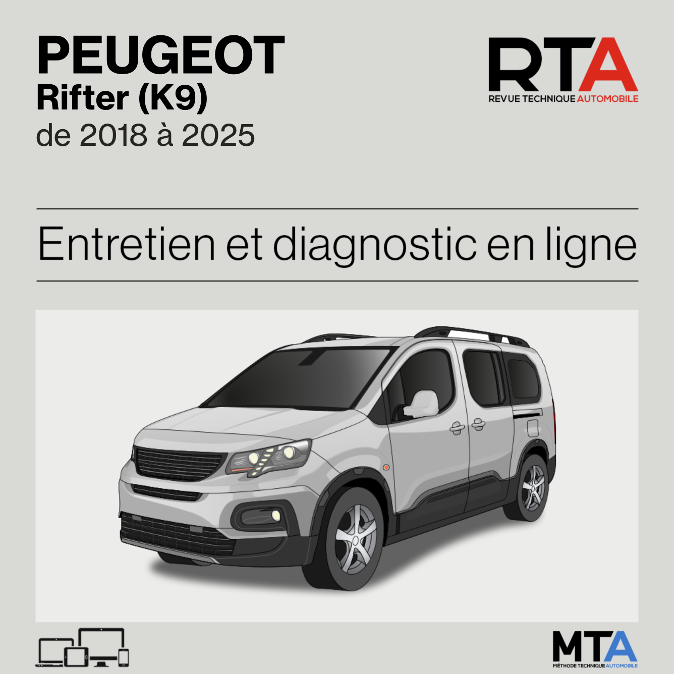 Peugeot Rifter (K9) de 2018 à 2025