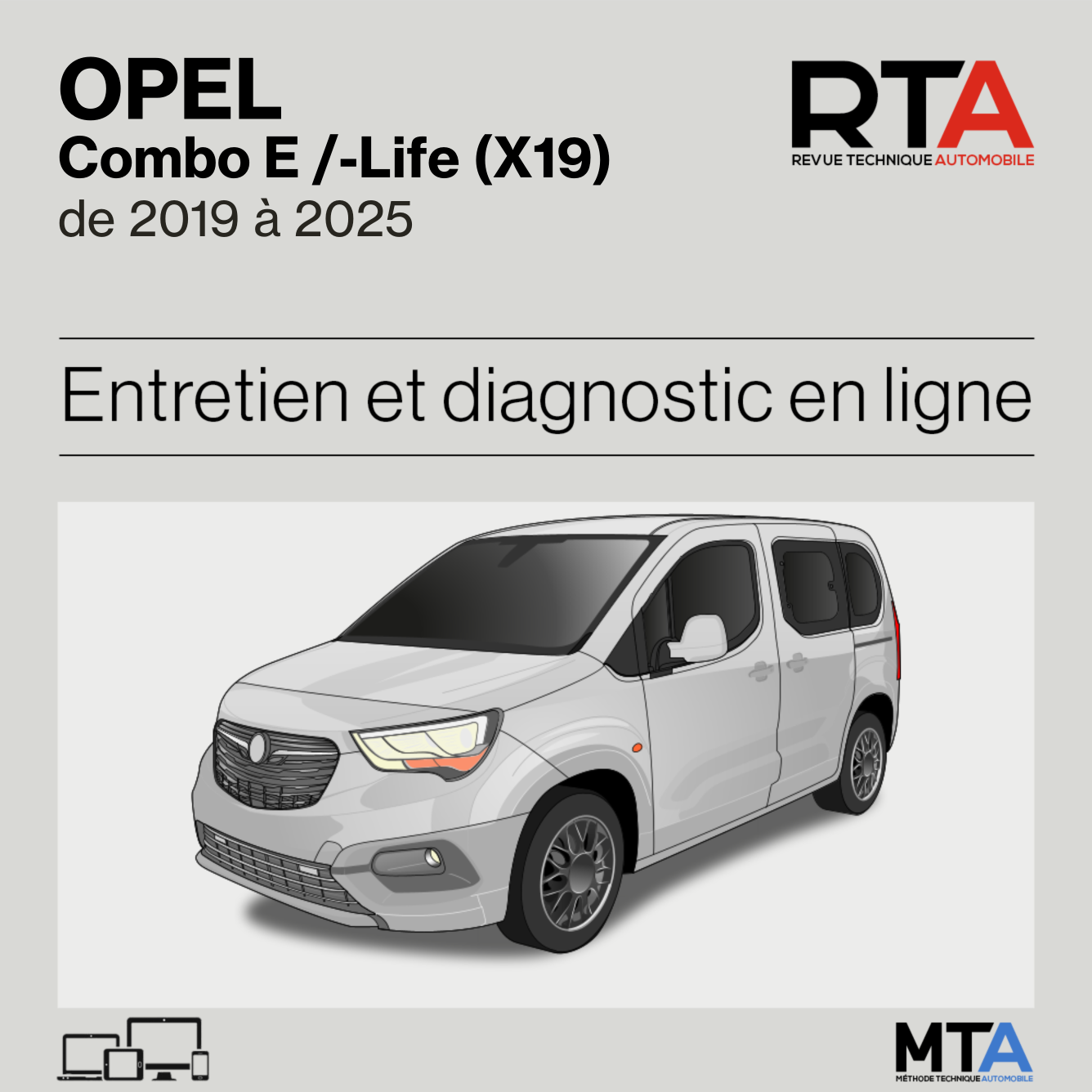 Opel Combo E /-Life (X19) de 2019 à 2025