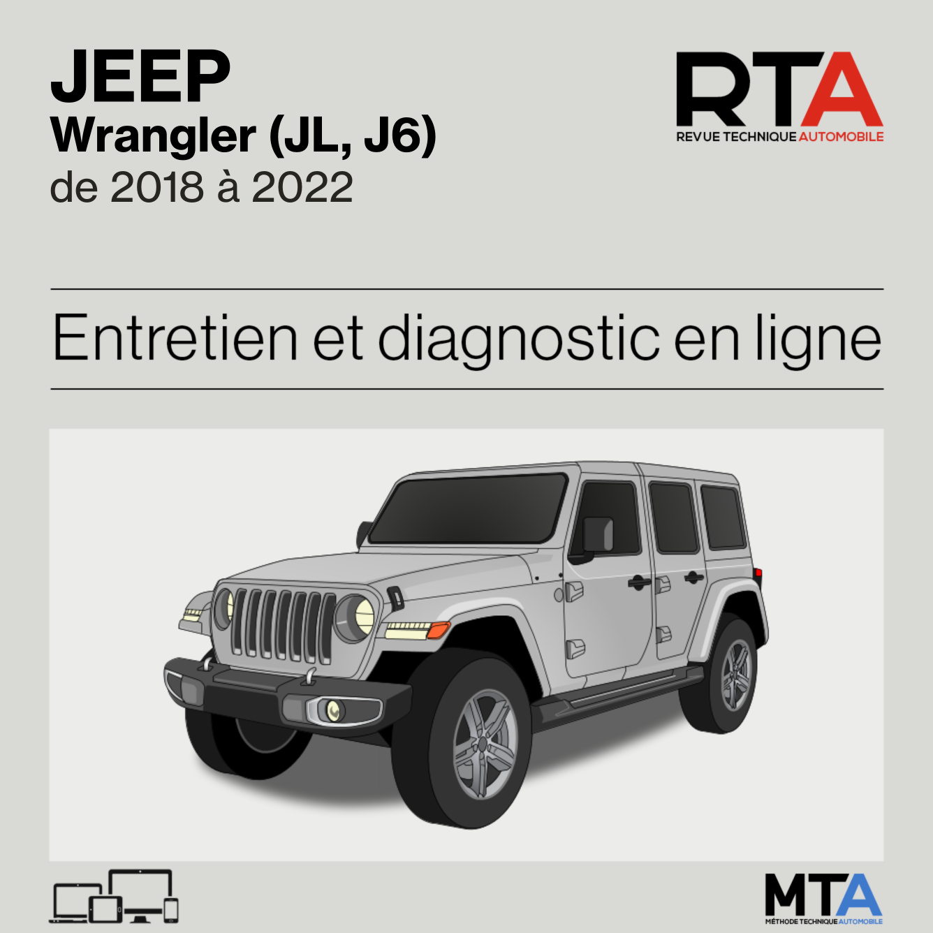 Jeep Wrangler (JL, J6) de 2018 à 2022
