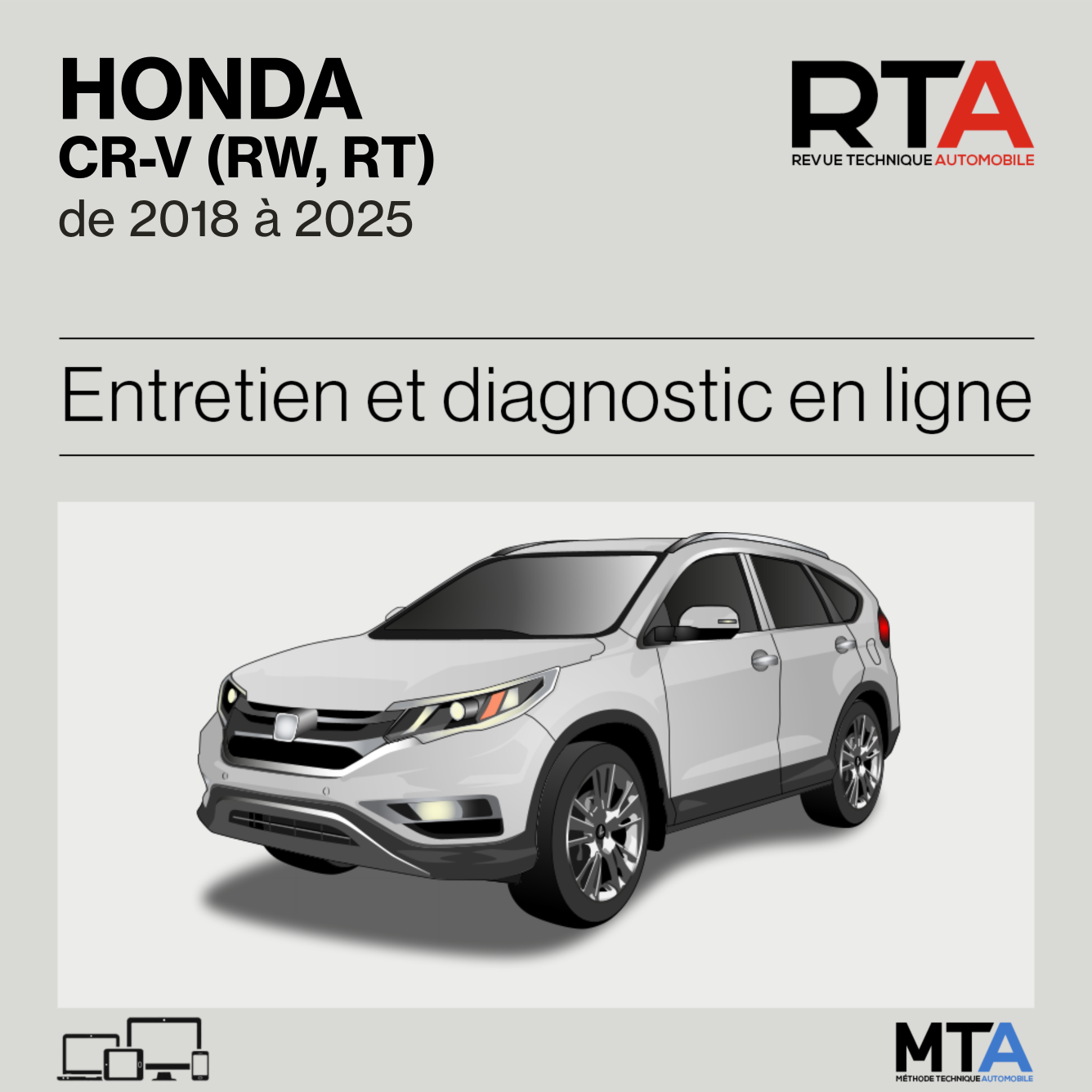 Honda CR-V (RW, RT) de 2018 à 2025