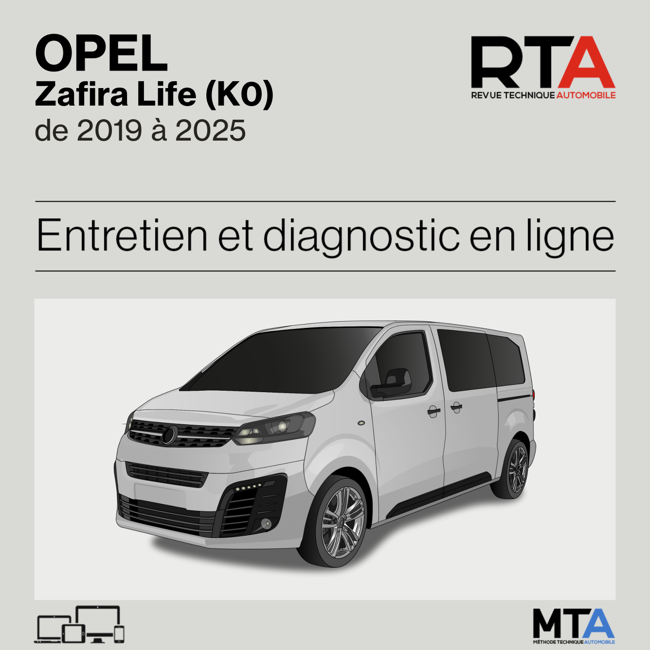Opel Zafira Life (K0) de 2019 à 2025