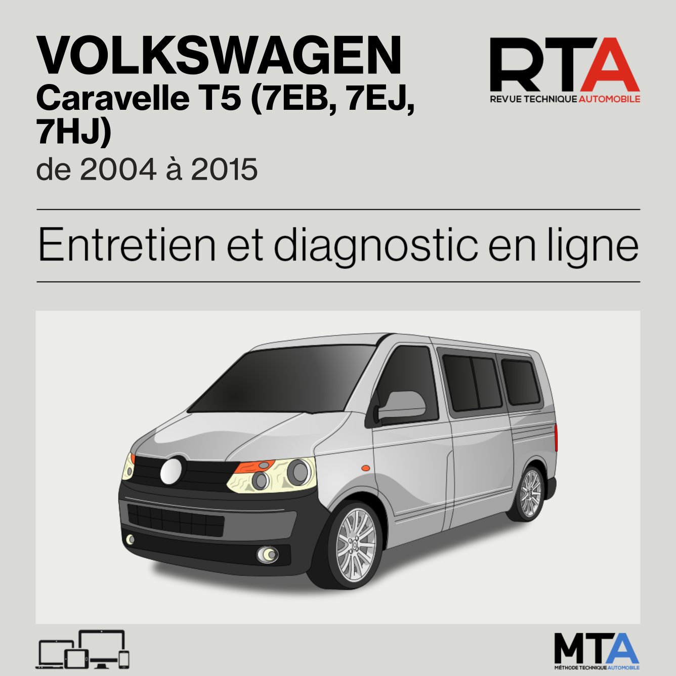 Volkswagen Caravelle T5 (7EB, 7EJ, 7HJ) de 2004 à 2015