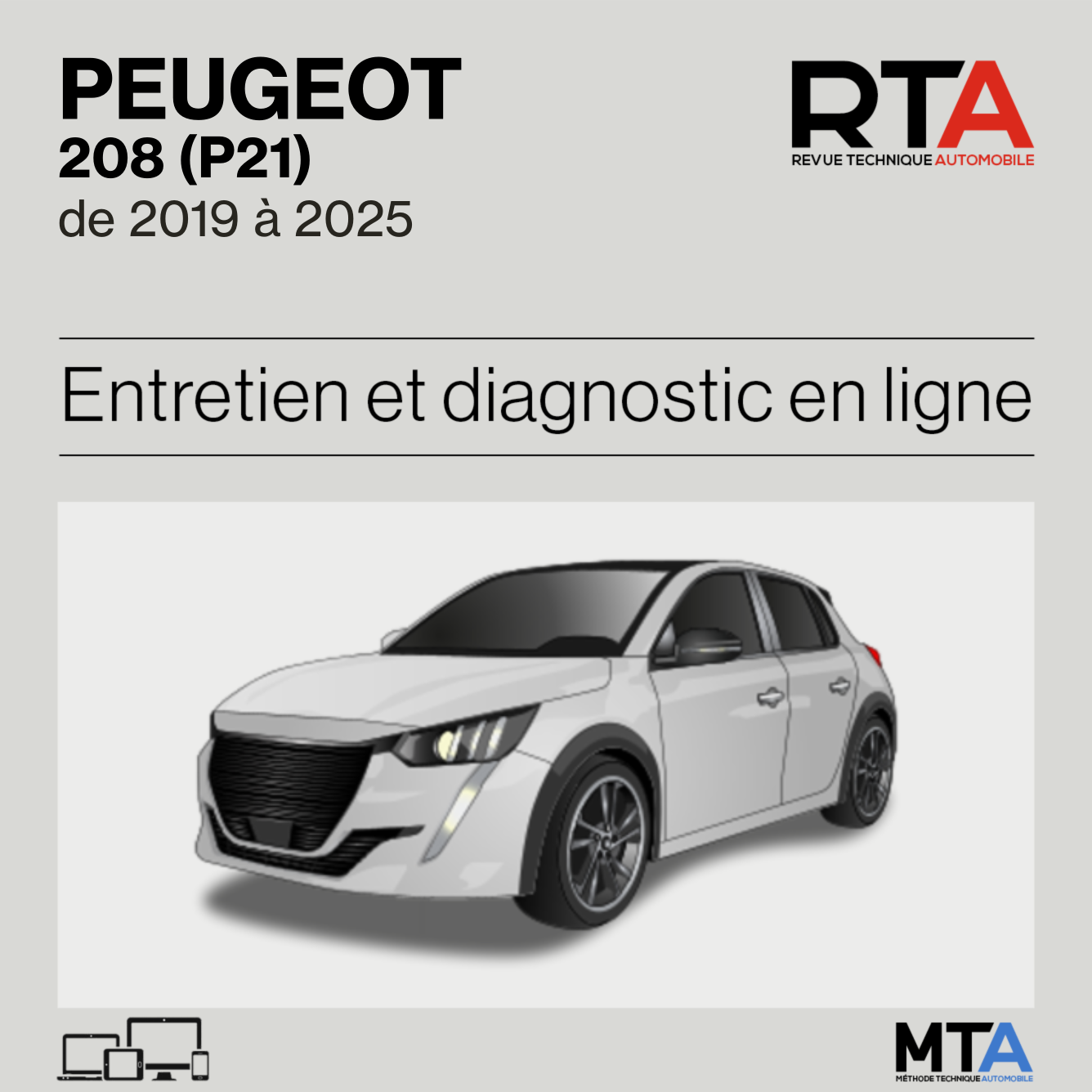 Peugeot 208 (P21) de 2019 à 2025