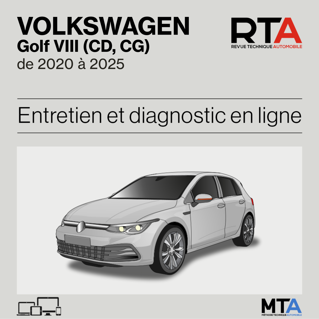 Volkswagen Golf VIII (CD, CG) de 2020 à 2025