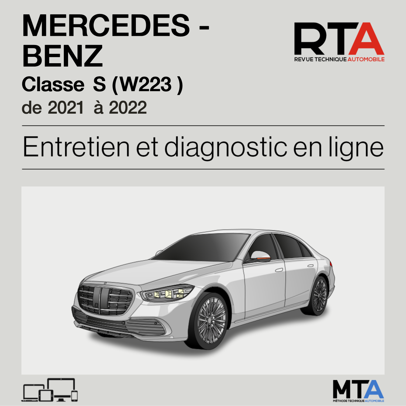 Mercedes-Benz Classe S (W223) de 2021 à 2022