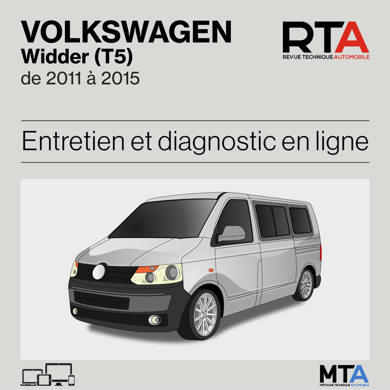 Volkswagen Widder (T5) de 2011 à 2015
