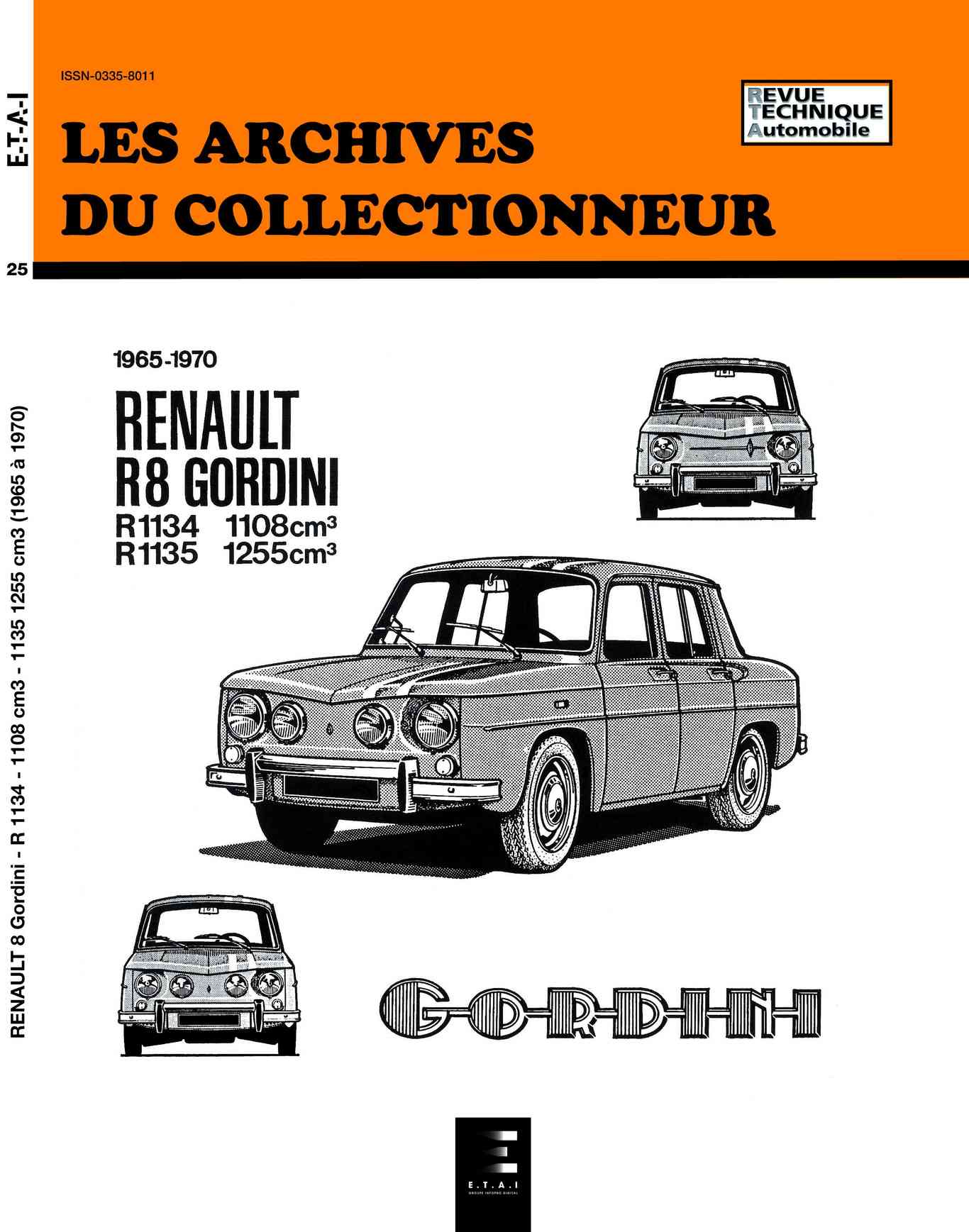 Renault 8 Gordini (1965 - 1970) - Revue Technique