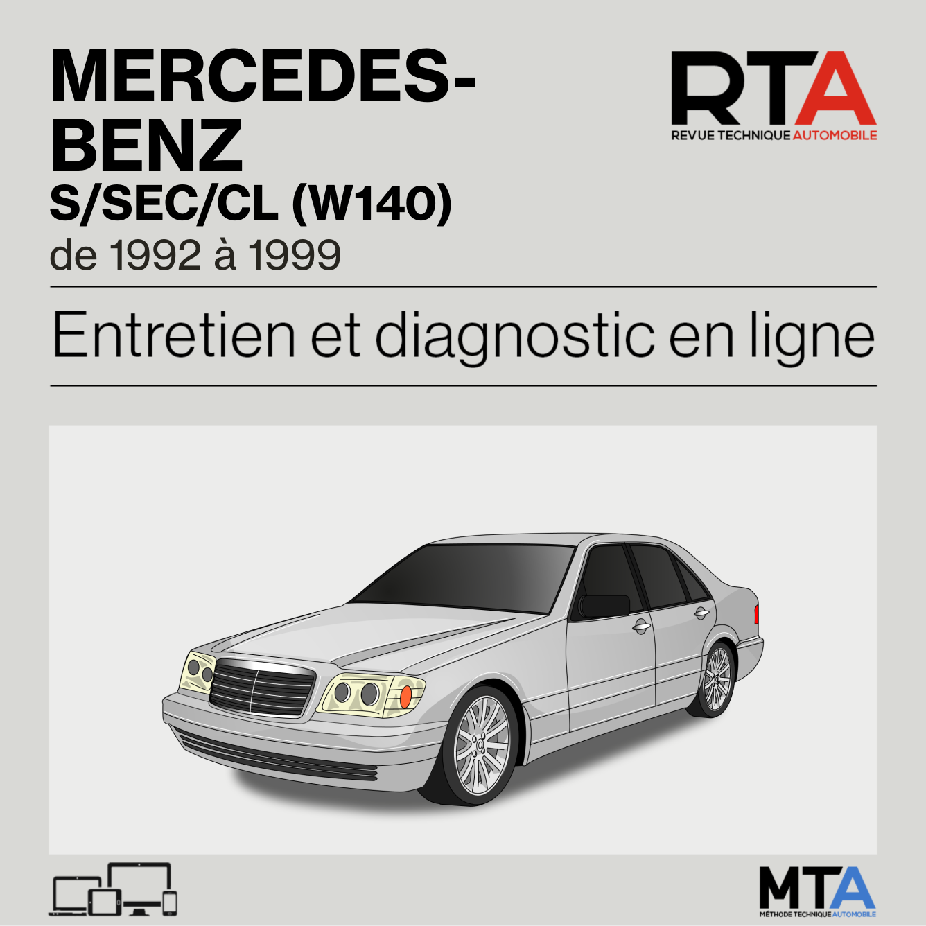 Mercedes-Benz S/SEC/CL (W140) de 1992 à 1999