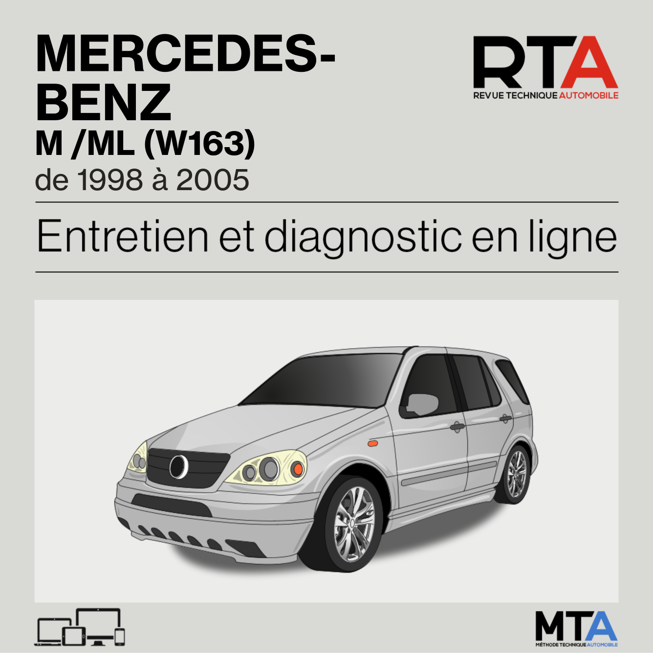 Mercedes-Benz M /ML (W163) de 1998 à 2005
