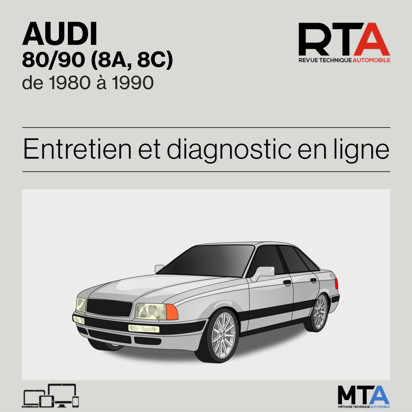 Audi 80/90 (8A, 8C) de 1980 à 1990