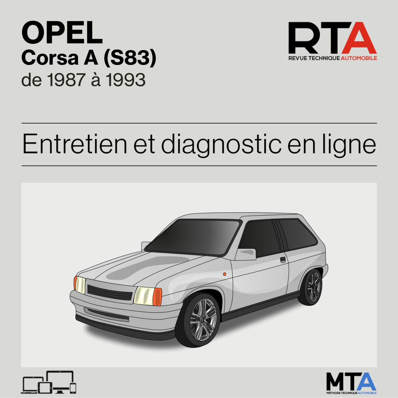 Opel Corsa A (S83) de 1987 à 1993