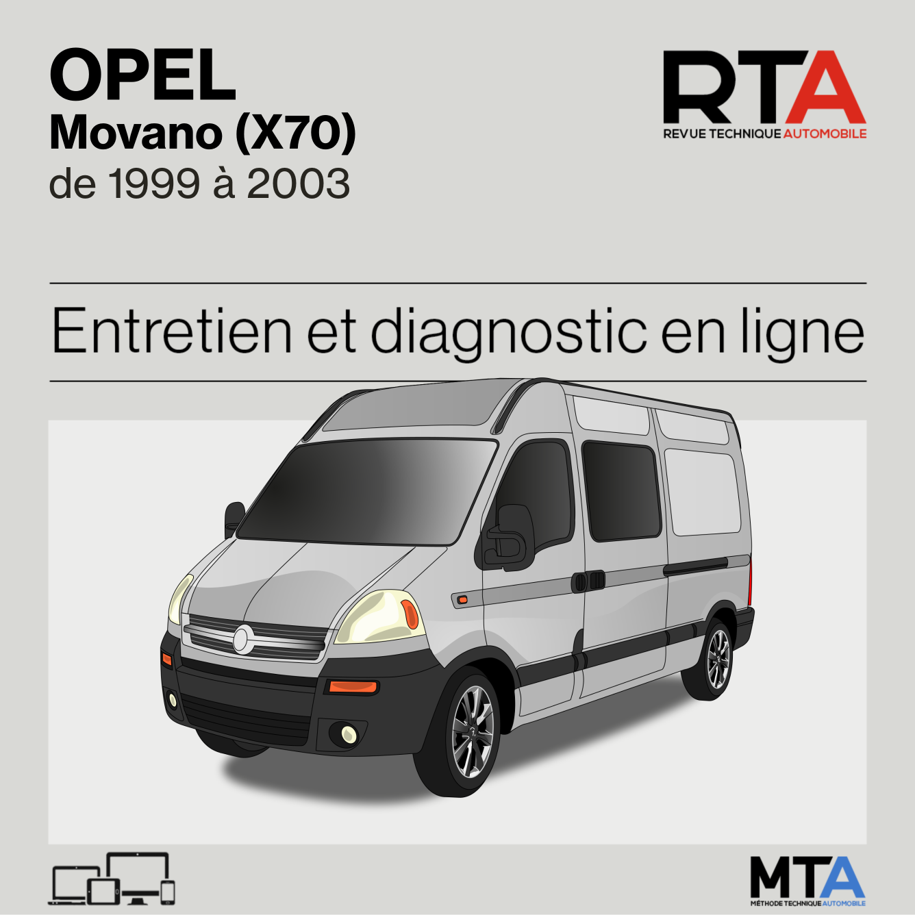 Opel Movano (X70) de 1999 à 2003