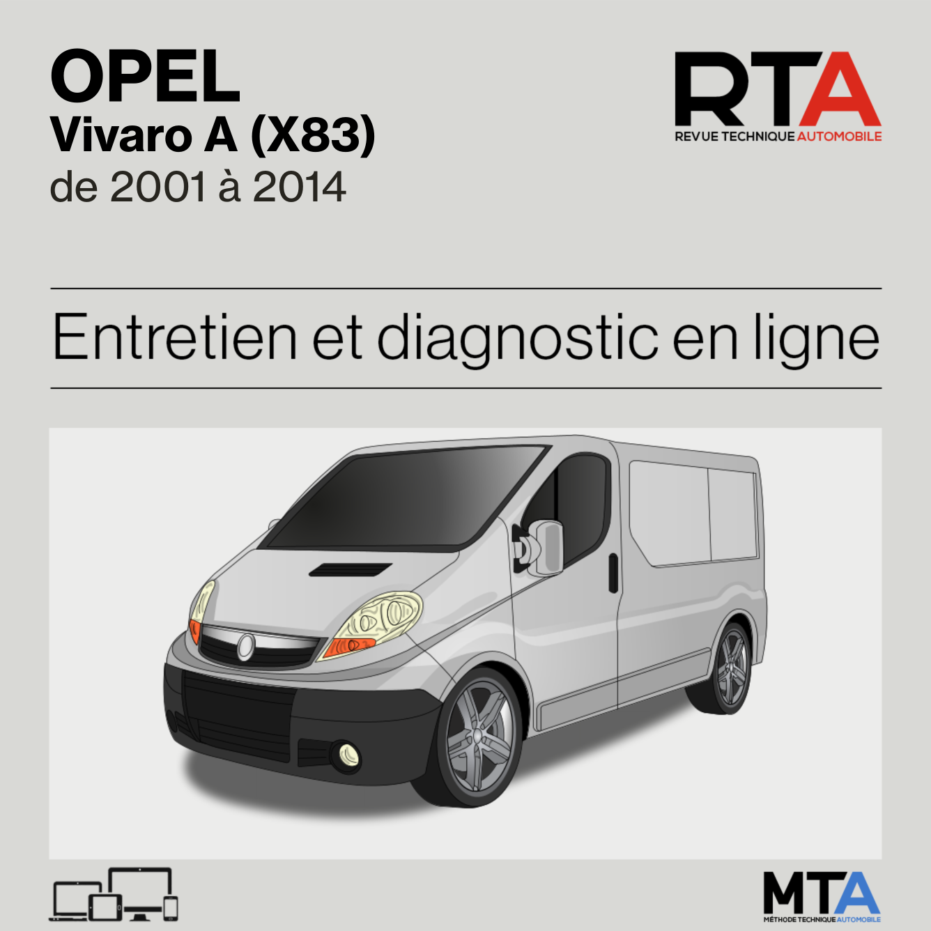 Opel Vivaro A (X83) de 2001 à 2014
