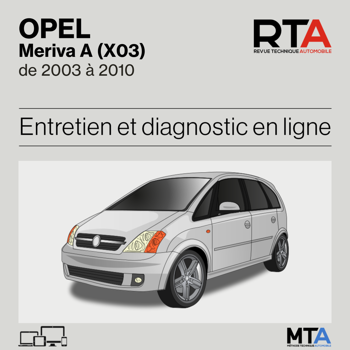 Opel Meriva A (X03) de 2003 à 2010