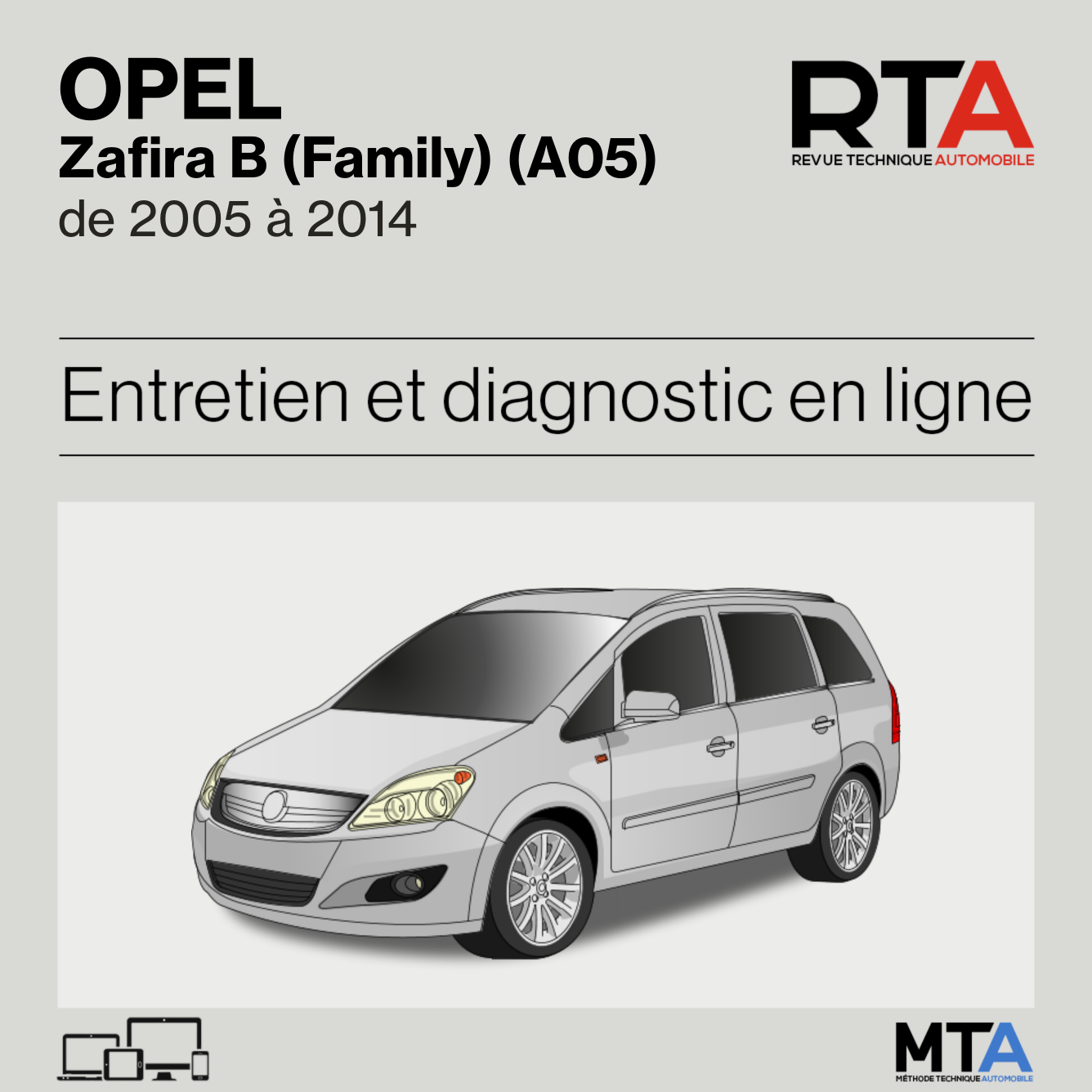 Opel Zafira B (Family) (A05) de 2005 à 2014
