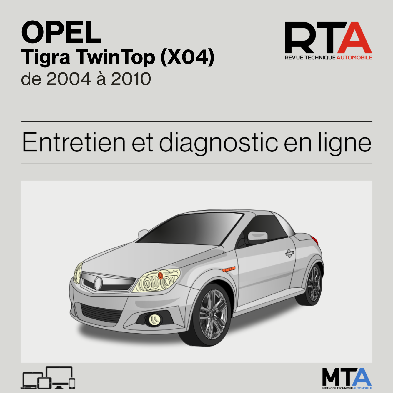 Opel Tigra TwinTop (X04) de 2004 à 2010