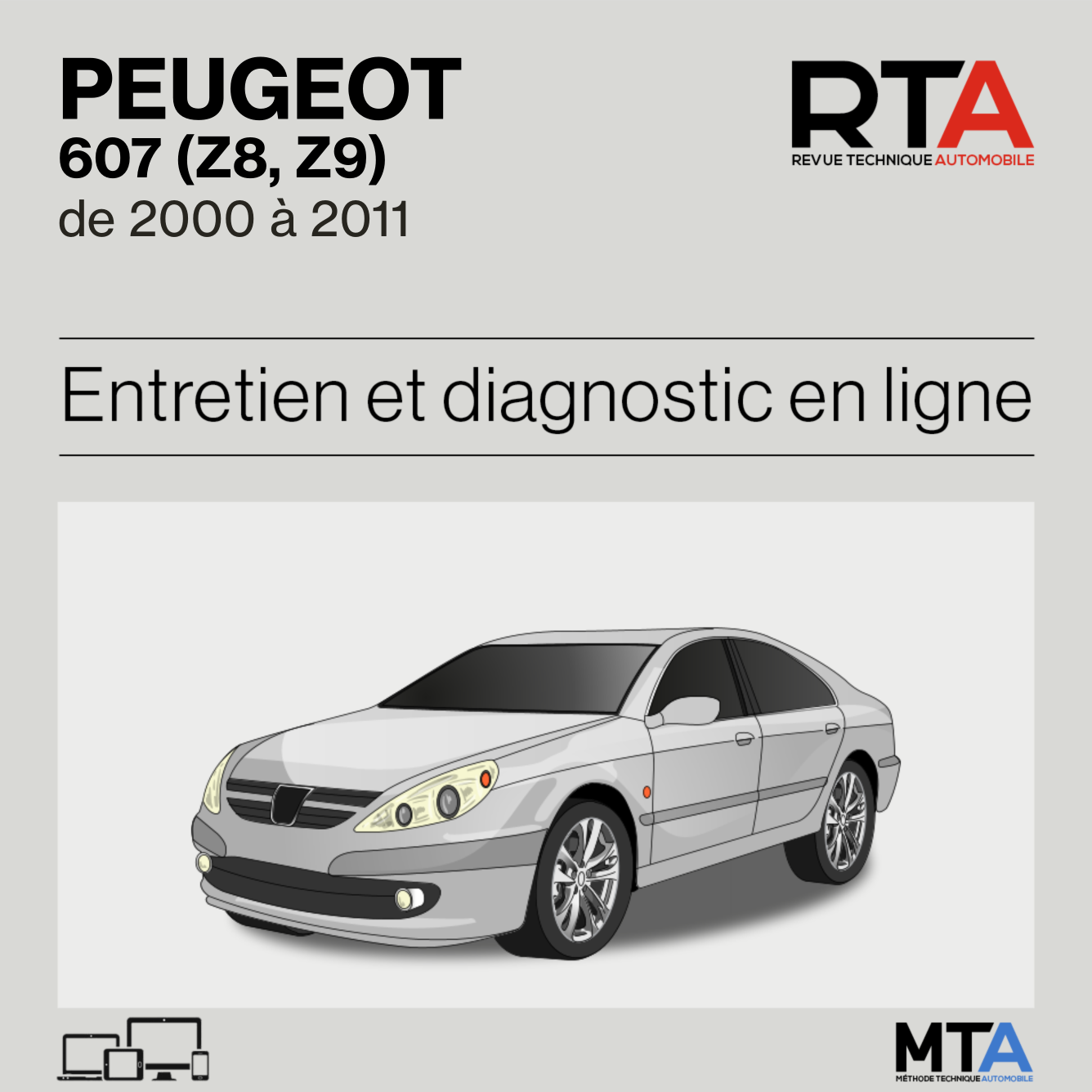 Peugeot 607 (Z8, Z9) de 2000 à 2011