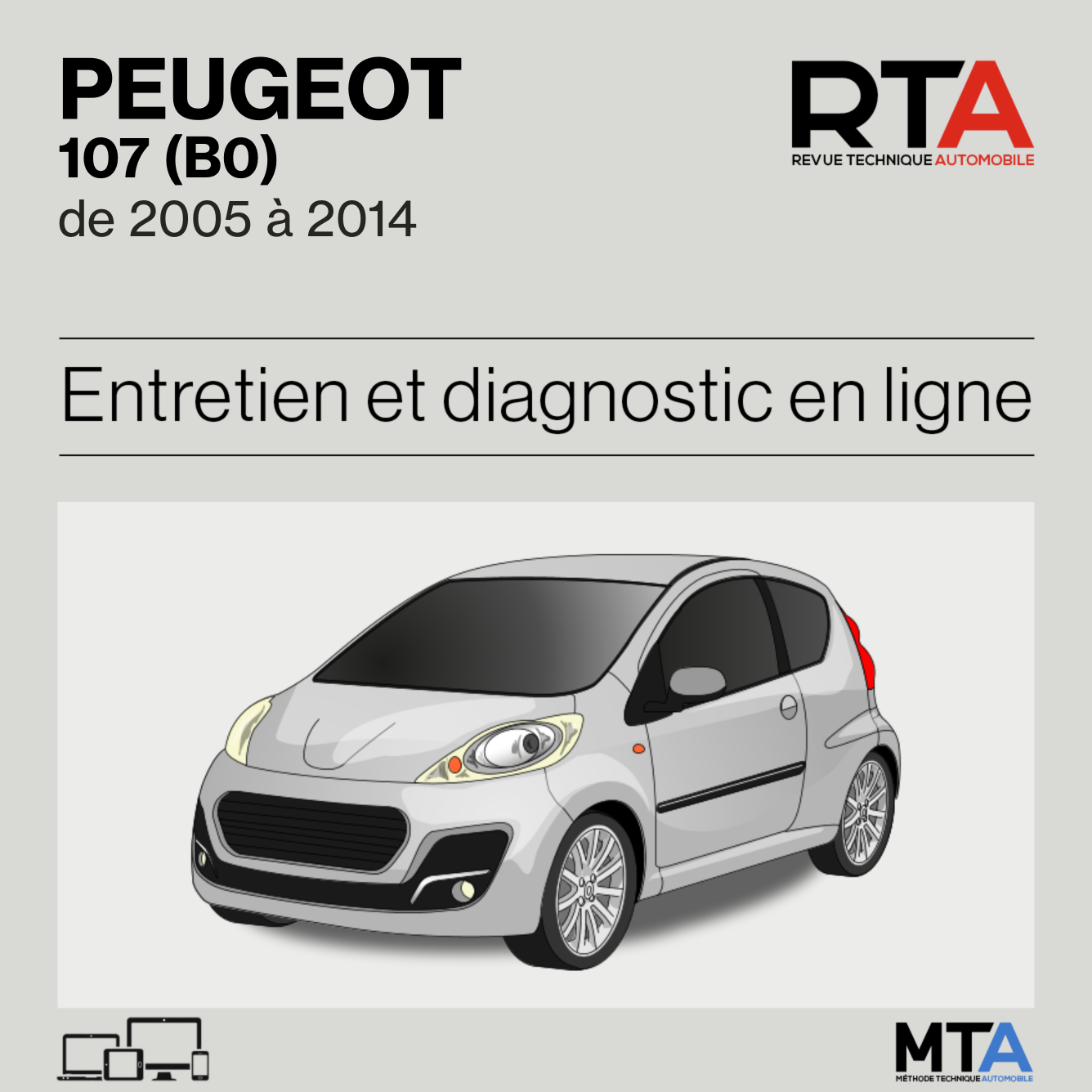 Peugeot 107 (B0) de 2005 à 2014