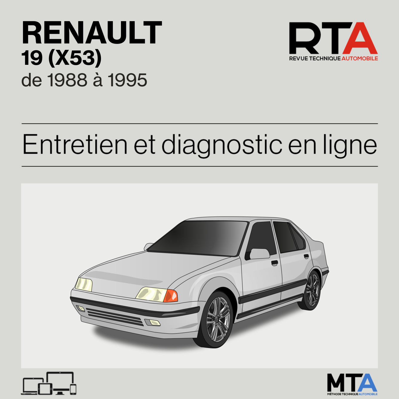 Renault 19 (X53) de 1988 à 1995