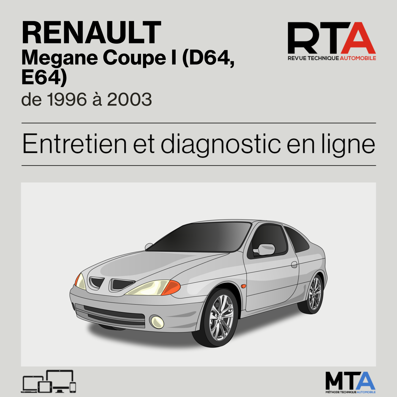 Renault Megane Coupe I (D64, E64) de 1996 à 2003