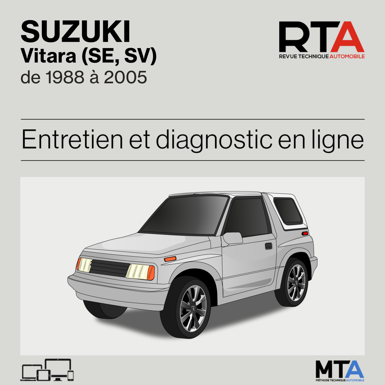 Suzuki Vitara (SE, SV) de 1988 à 2005