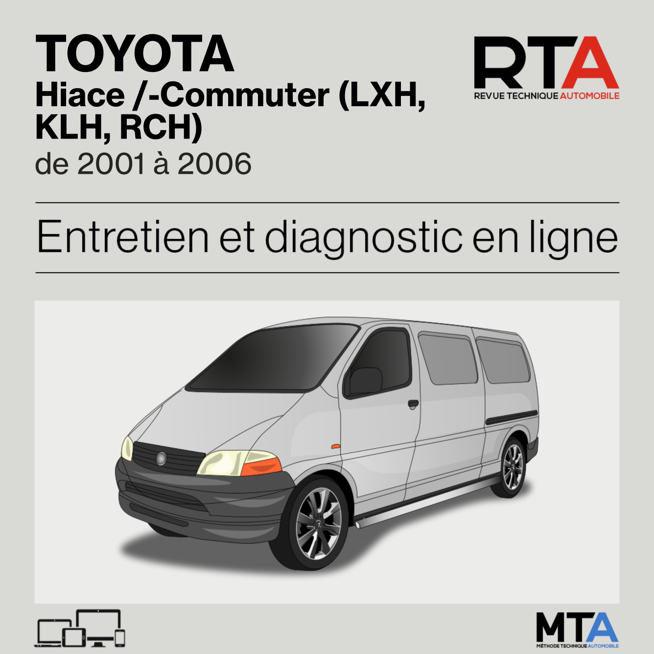 Toyota Hiace /-Commuter (LXH, KLH, RCH) de 2001 à 2006