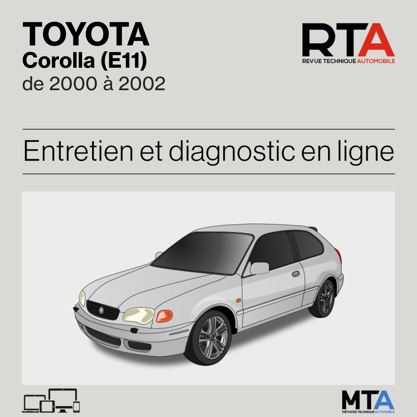 Toyota Corolla (E11) de 2000 à 2002