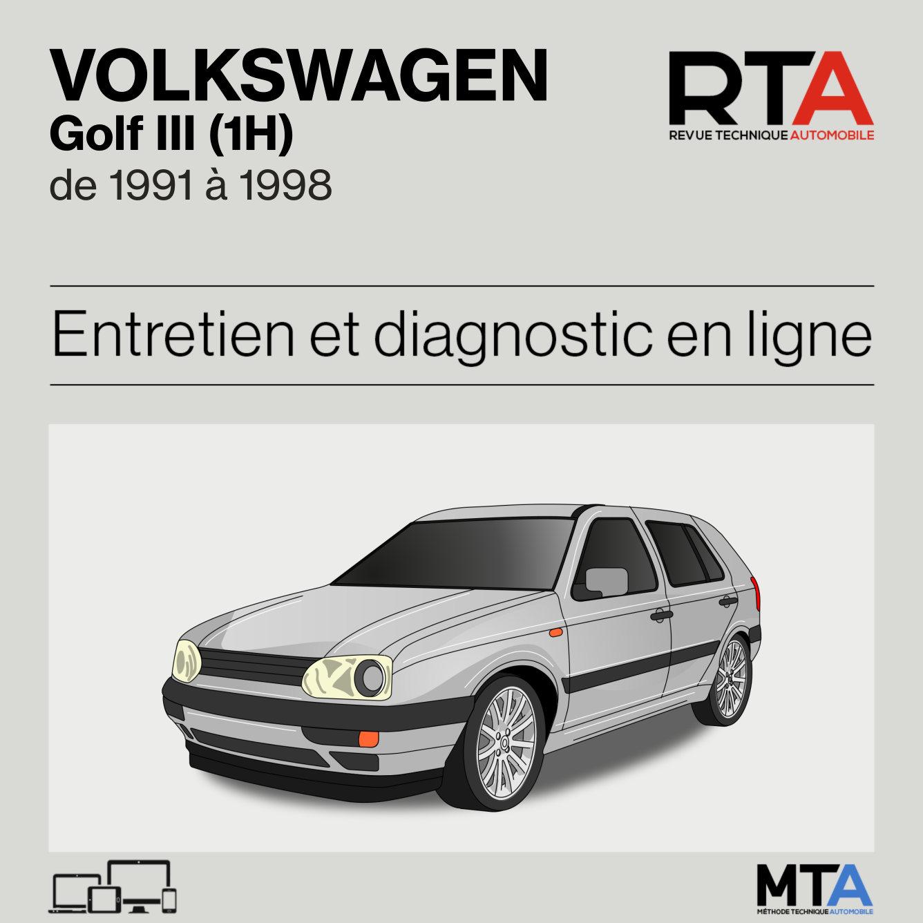 Volkswagen Golf III (1H) de 1991 à 1998