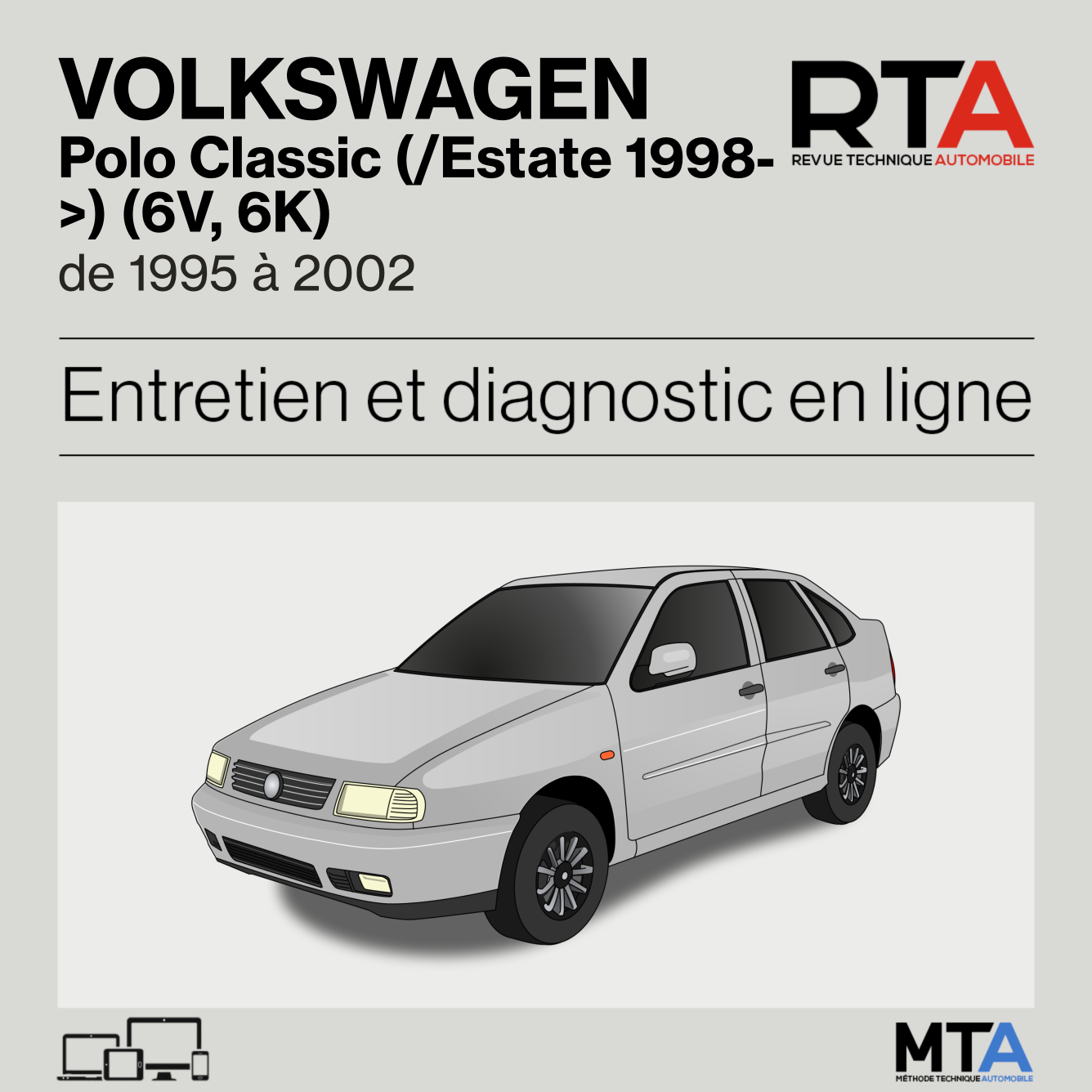 Volkswagen Polo Classic (/Estate 1998->) (6V, 6K) de 1995 à 2002
