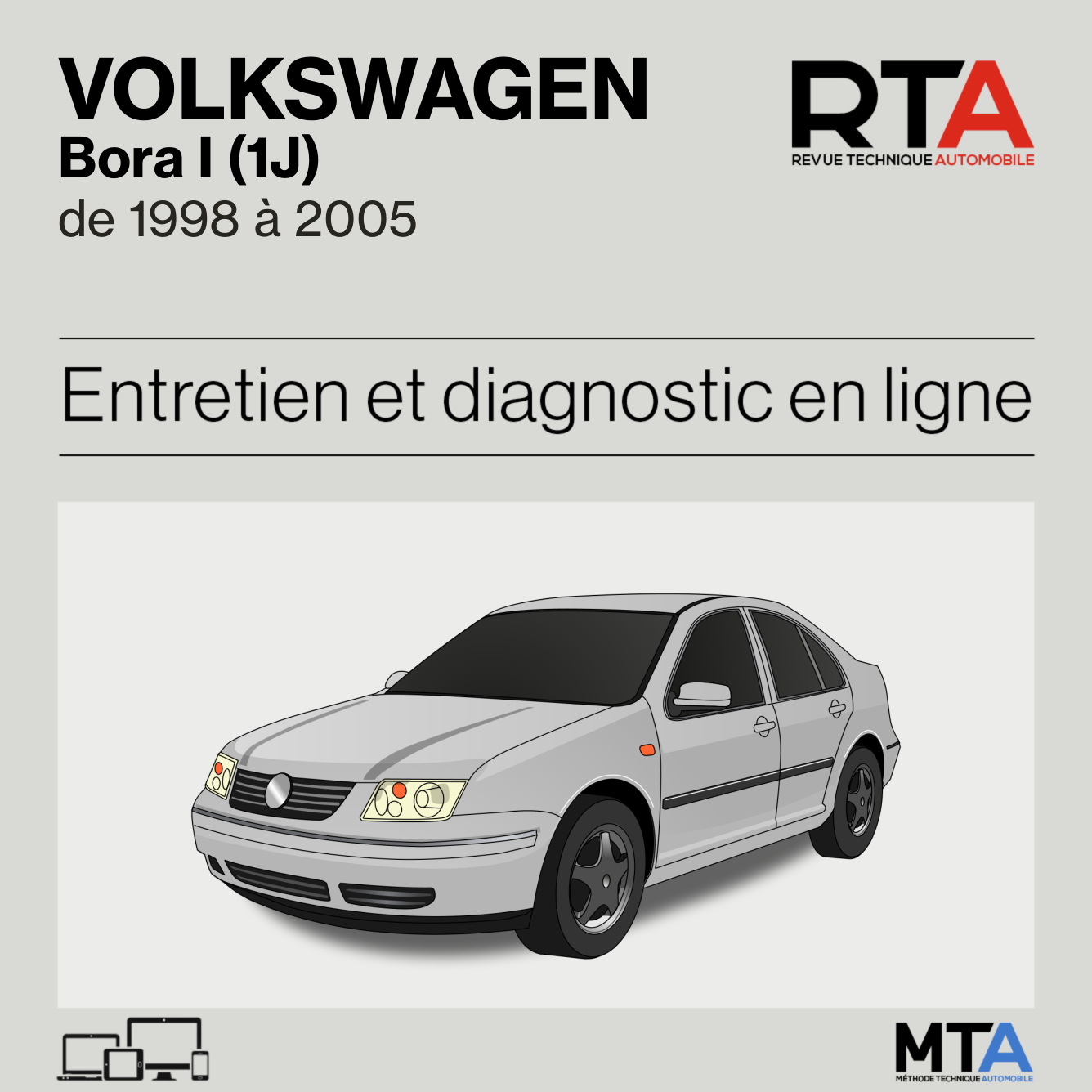 Volkswagen Bora I (1J) de 1998 à 2005