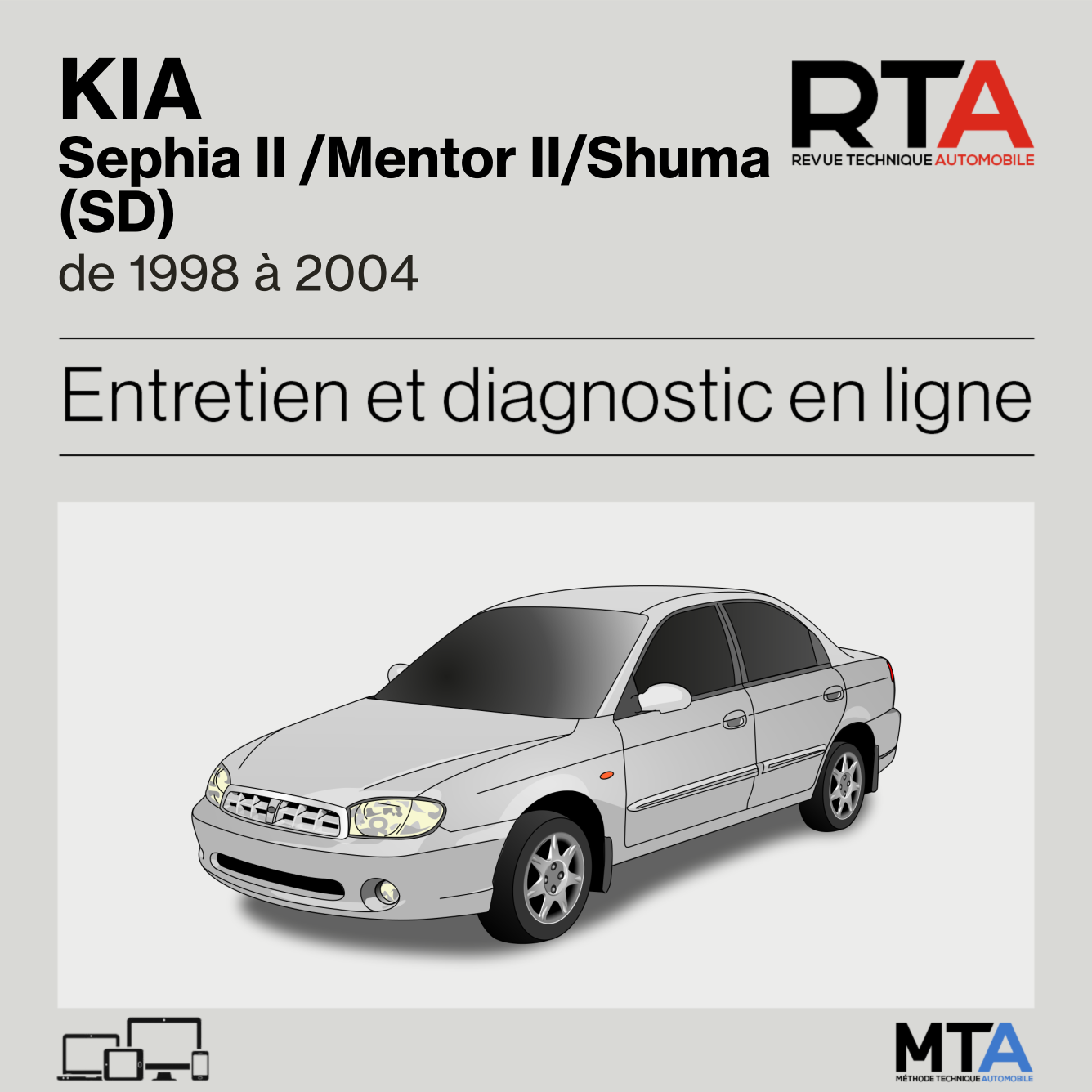Kia Sephia II /Mentor II/Shuma (SD) de 1998 à 2004