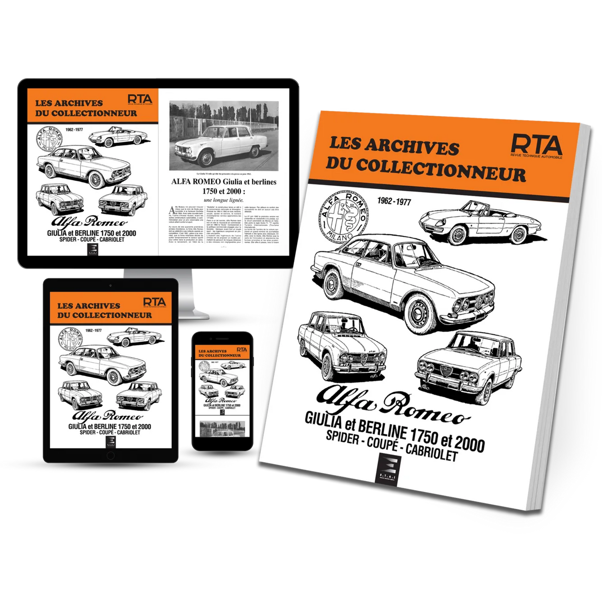 Alfa Romeo Giulia, Spider, Coupé et berline (1962 - 1977) - Revue Technique